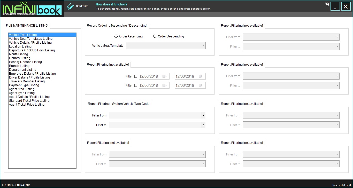 Listing Generator